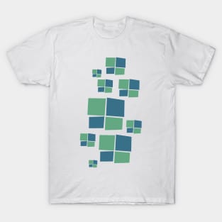 Colored Squares Pattern T-Shirt